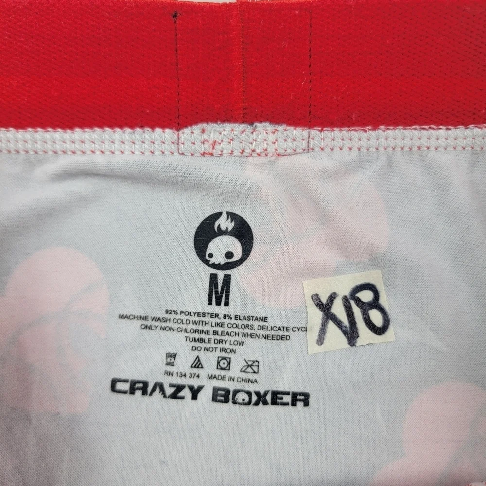 Crazy‎ Boxer entwined hearts barbed wire plant heart boxer briefs Size Med